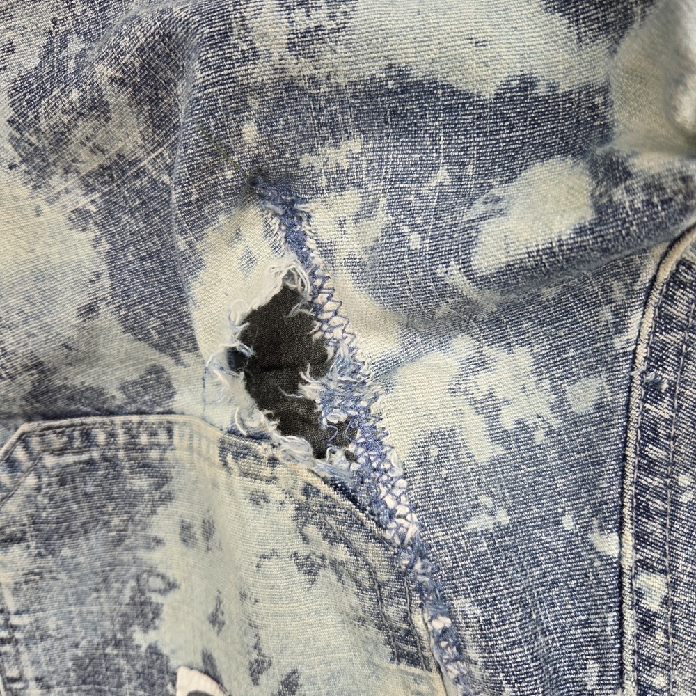 Silver Jeans Co Vintage Y2K Flare Leg Distressed Bleach Wash Cargo Jeans 29 - Picture 4 of 12